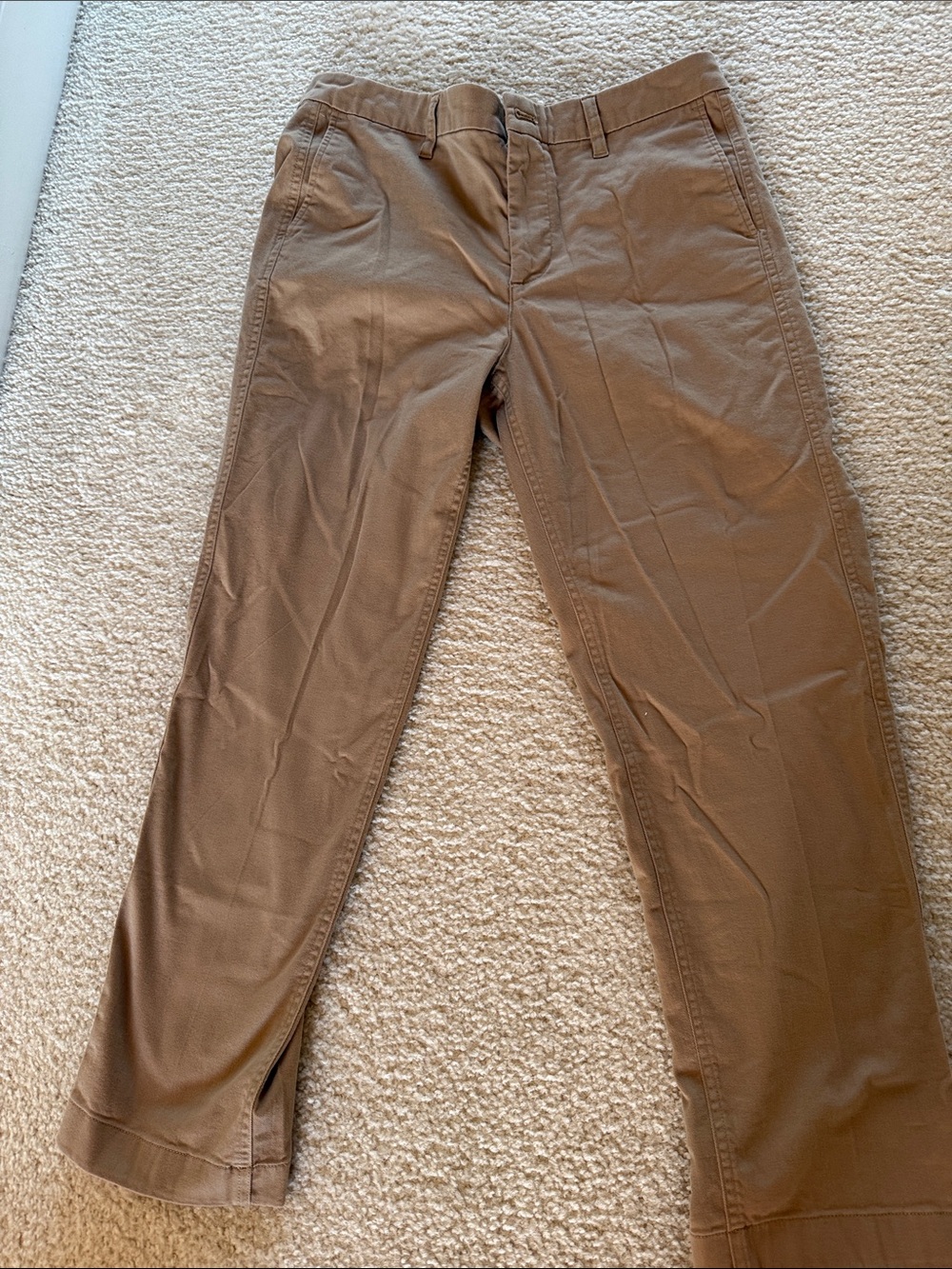 Women’s J Crew High Rise Girl Friend Khaki Straight Fit Pants